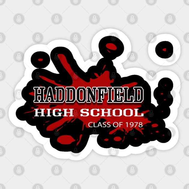 Haddonfield High Graphic Sticker by LupiJr